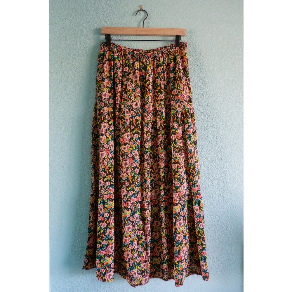Wild Fable | Floral Tiered Maxi Skirt